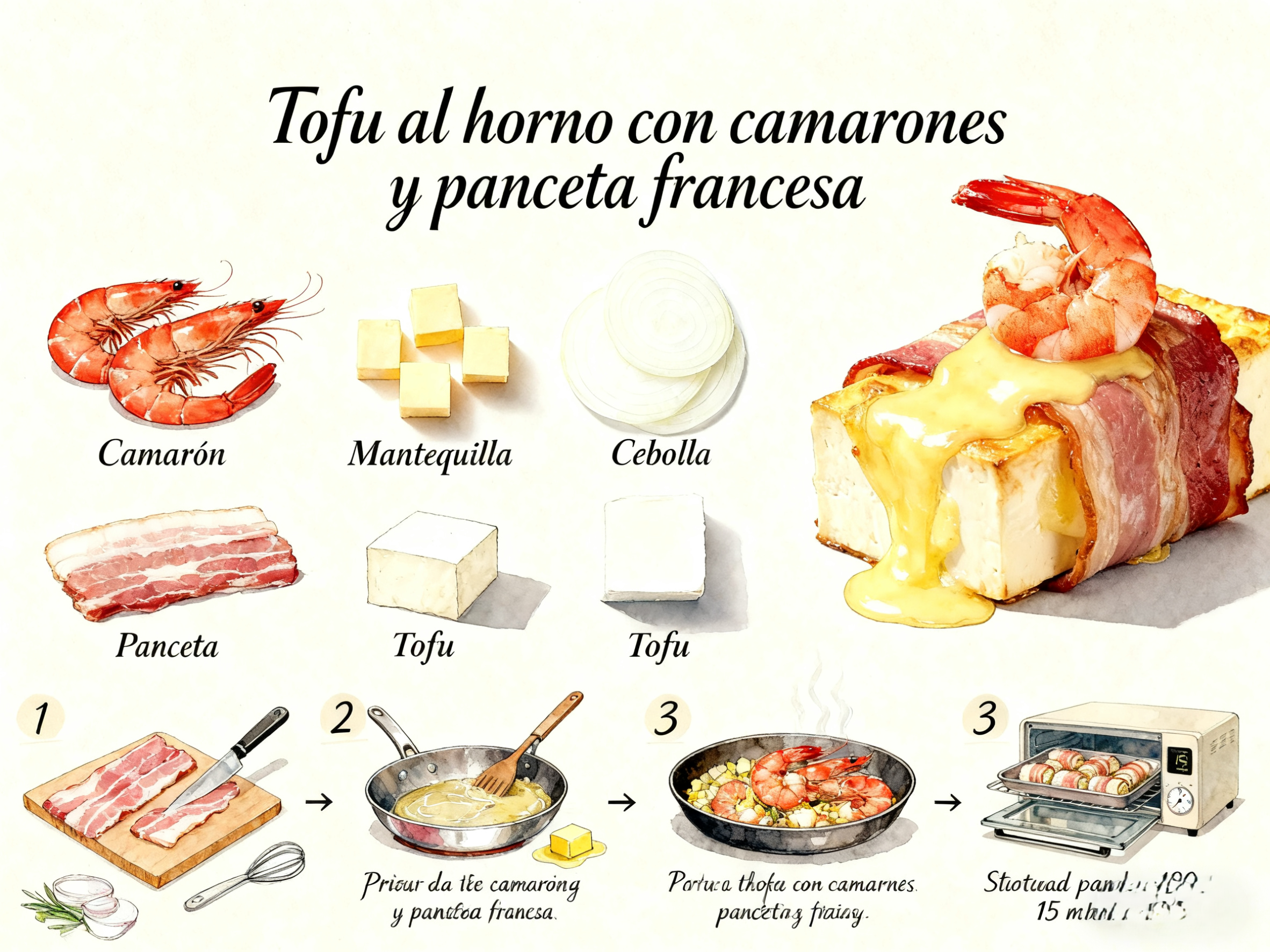 Póster de Proceso Culinario-Imagen Generada por IA
