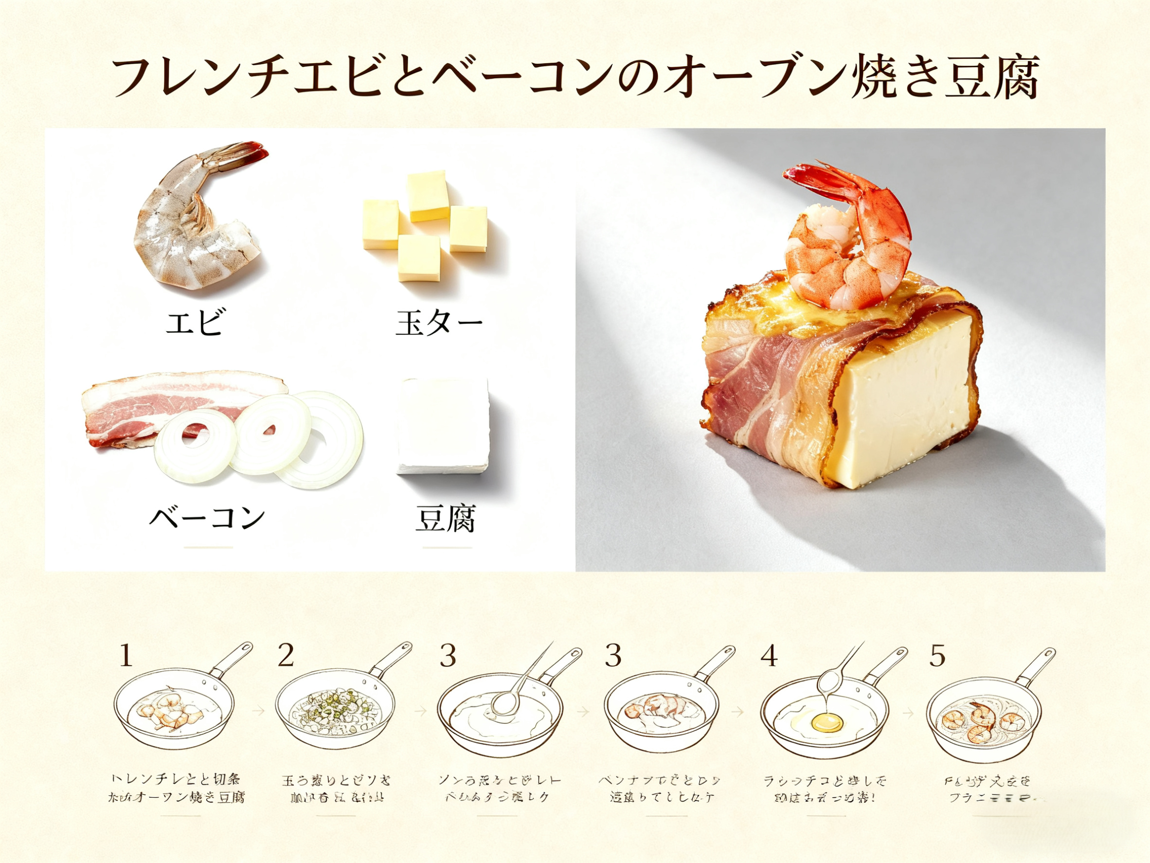 料理プロセスポスター-AI生成画像