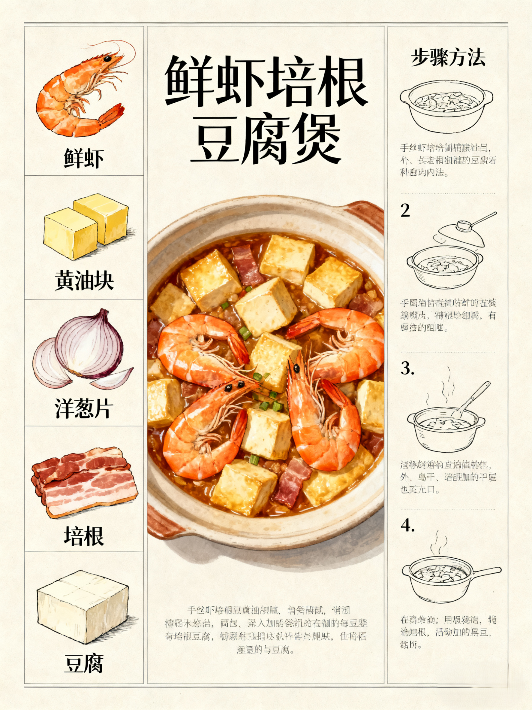 美食流程海报-AI生成图像